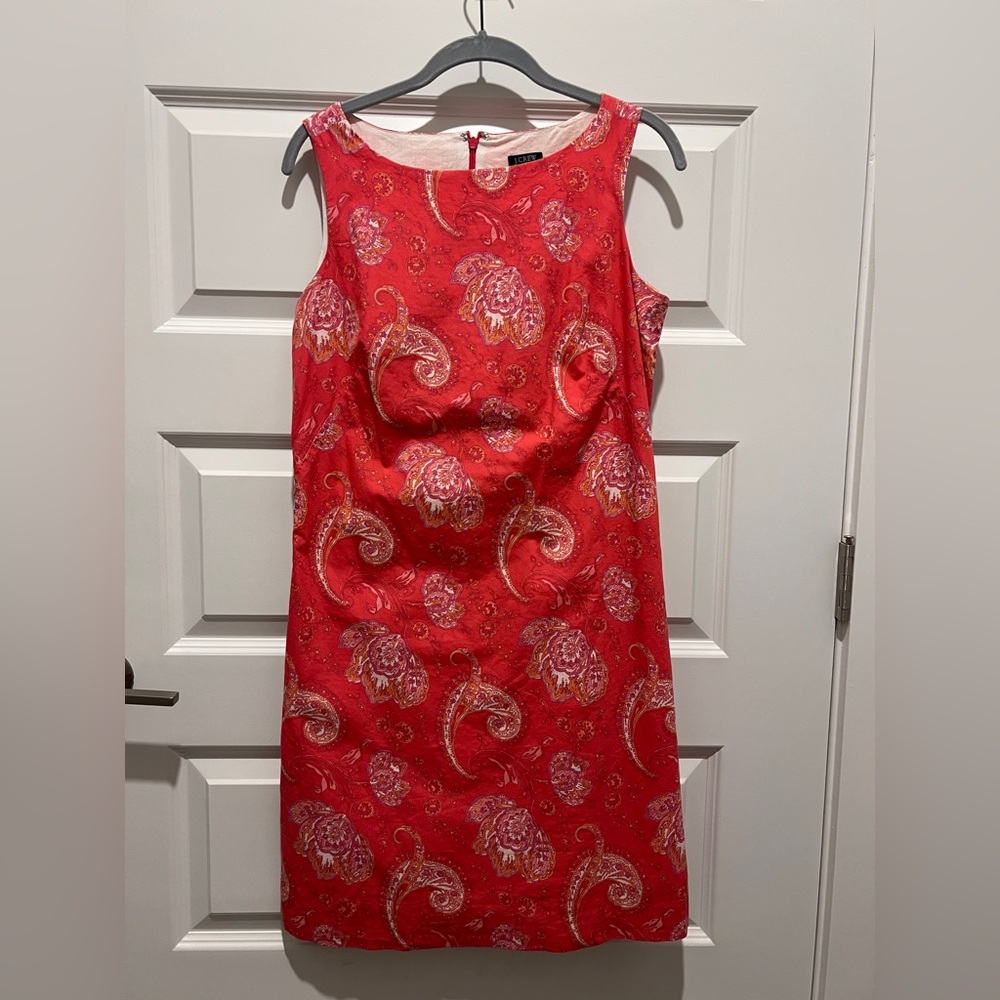 J. Crew Vintage sheath dress with Paisley print